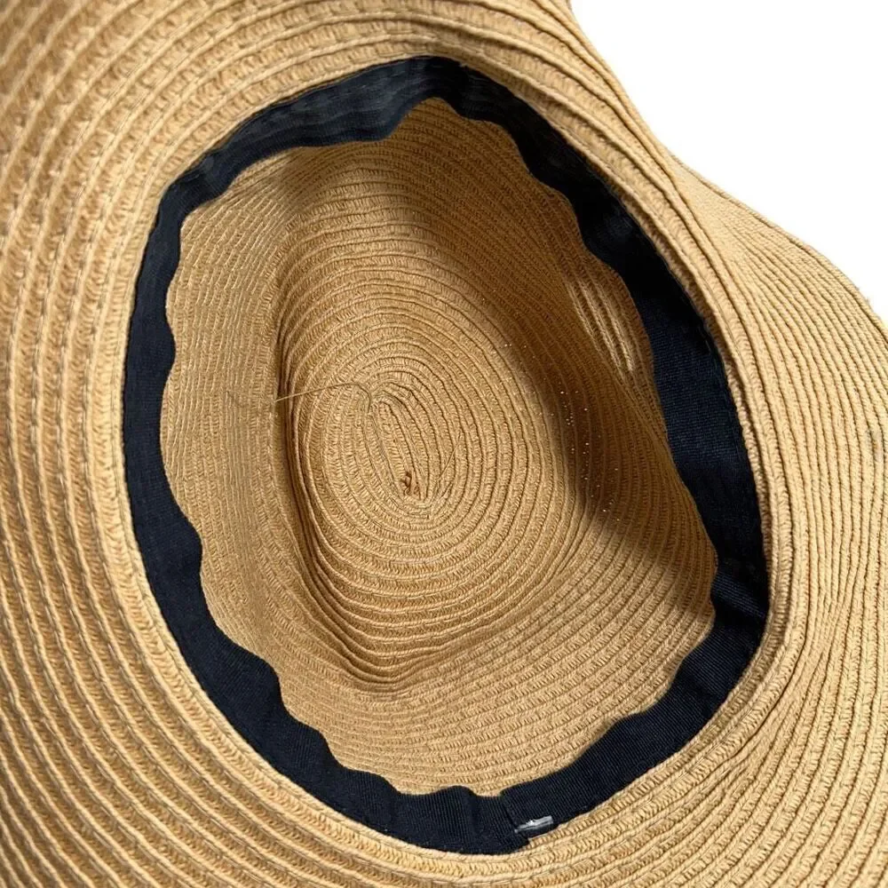 Vintage Straw Brim Hat O/S